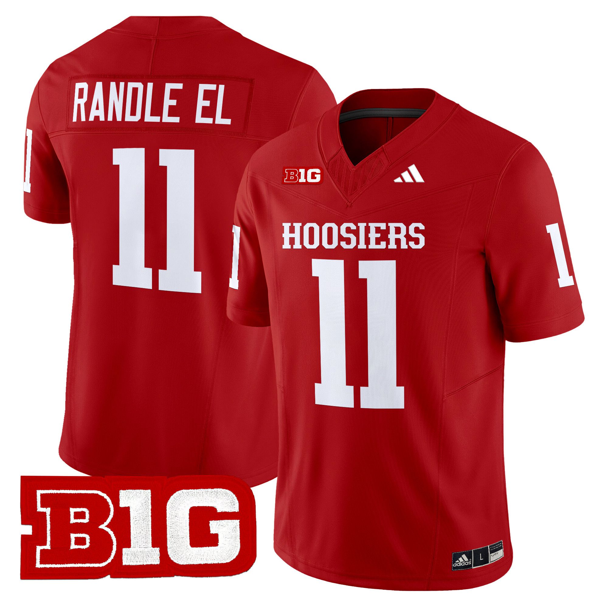 Men Indiana Hoosiers #11 Randle el Red 2024 Vapor Limited NCAA Jersey style 1